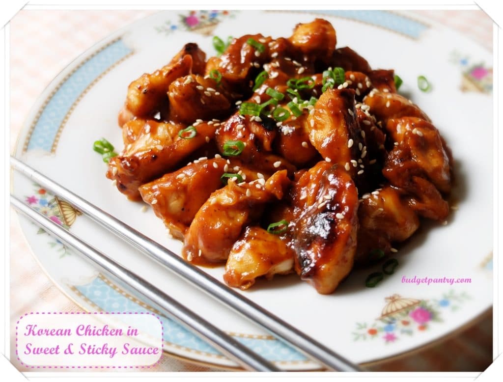 Soy Garlic Korean Chicken In Sweet And Sticky Sauce