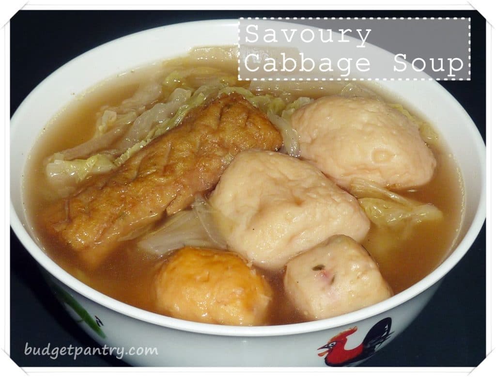 Chinese Soup: Napa Cabbage Soup with Fuzhou Fishball and Ngoh Hiang