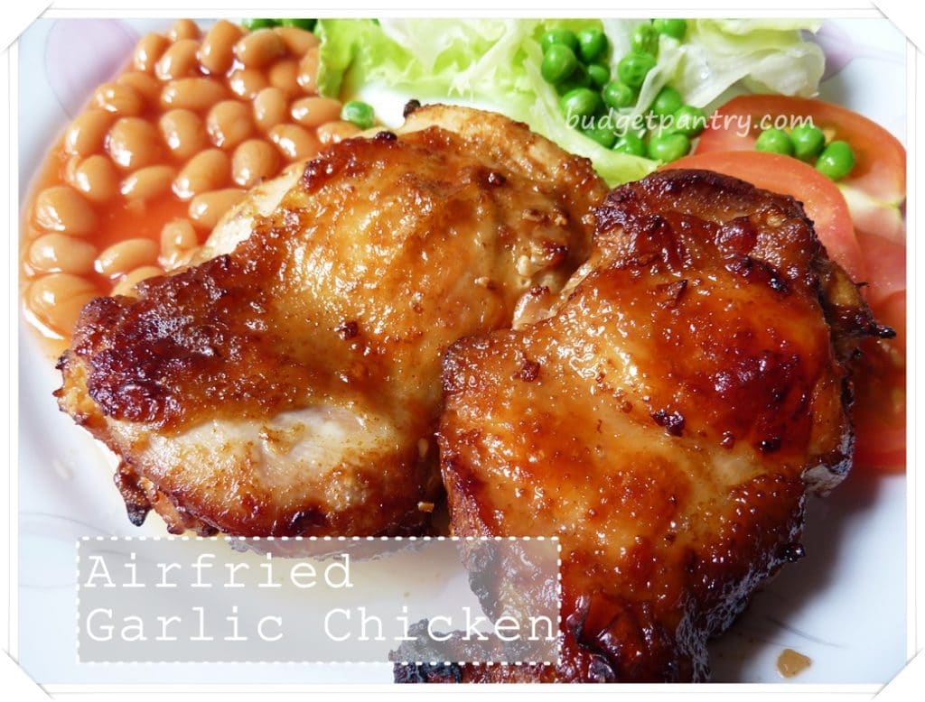 Airfried Garlic Chicken Chop With Worcestershire Sauce