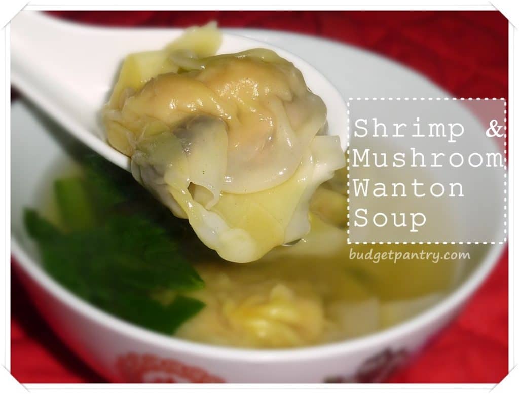 Sept 25- Shrimp and mushroom wanton soup