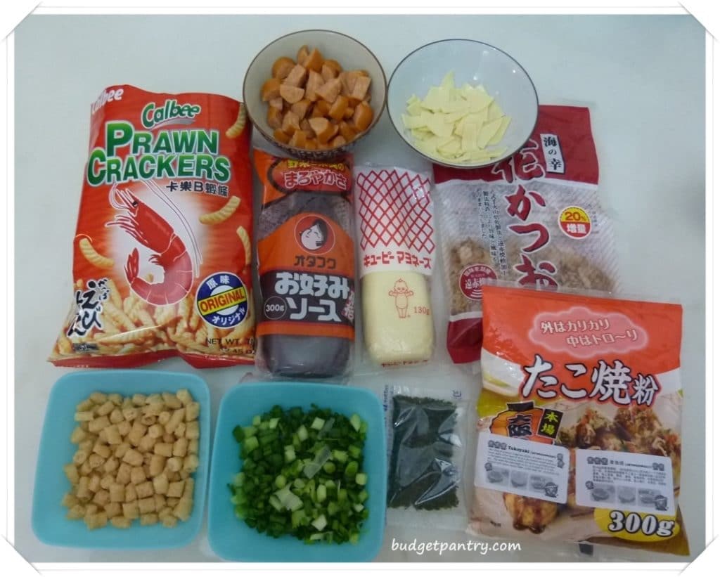 Dec 30- Homemade Takoyaki Ingredients
