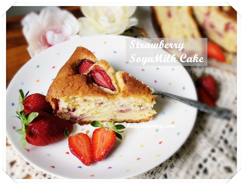 Jan 4- Strawberry Soya Milk Cake