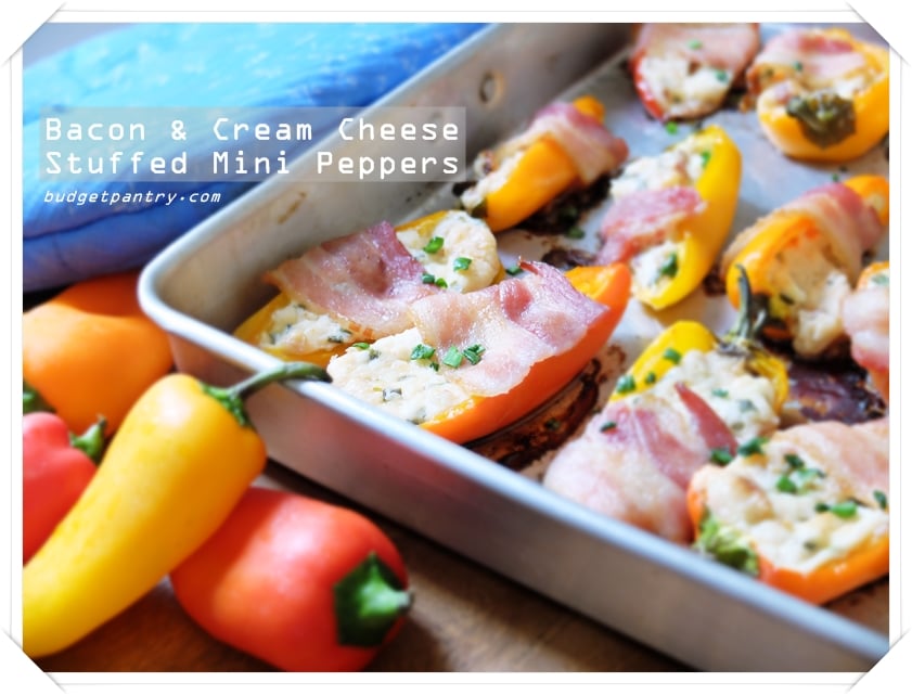 April 23 - Bacon and Cream Cheese Stuffed Mini Peppers