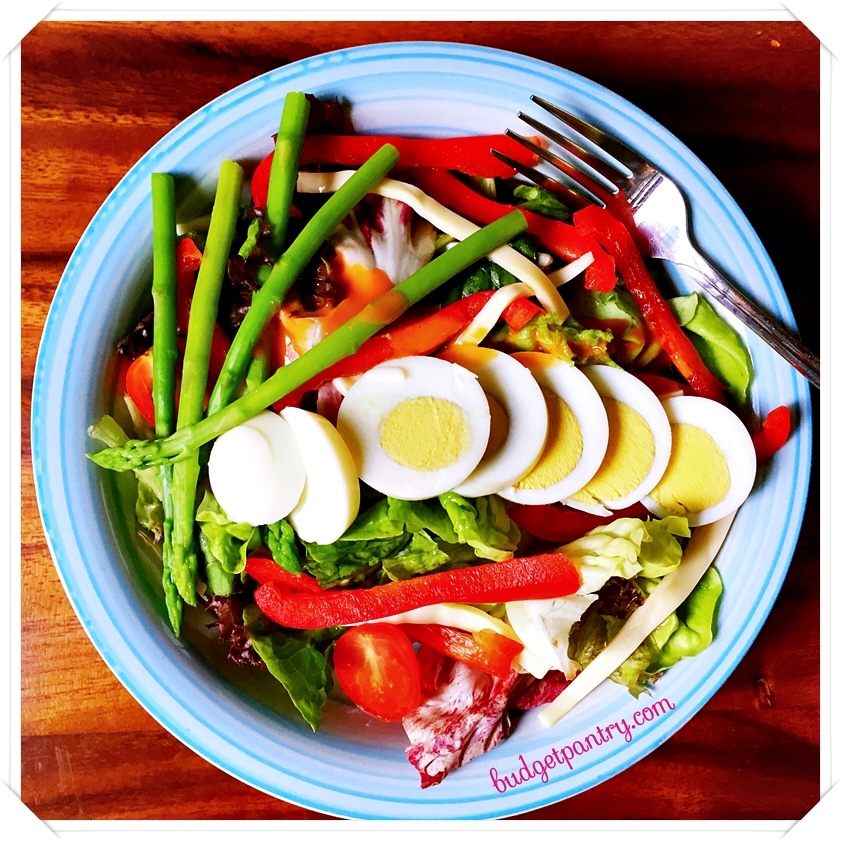 June 3 - Salad with Sriracha Mayo