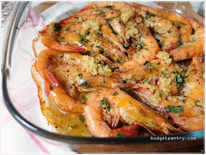 Baked Butter Garlic Prawns