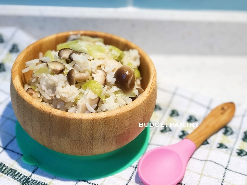 Toddler Friendly Rice Cooker Mushroom Chicken Rice Budgetpantry Singapore Mummy Blog On Food Recipe Baby